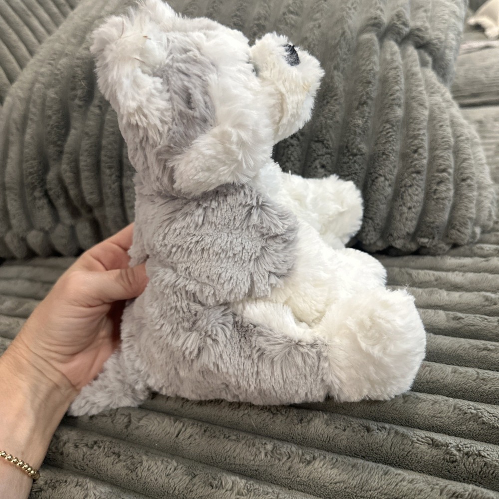 Gund Fair Isle Arctic Dog Fluffy Husky Plush Stuffed Puppy Animal White Gray NWT - Picture 15 of 16